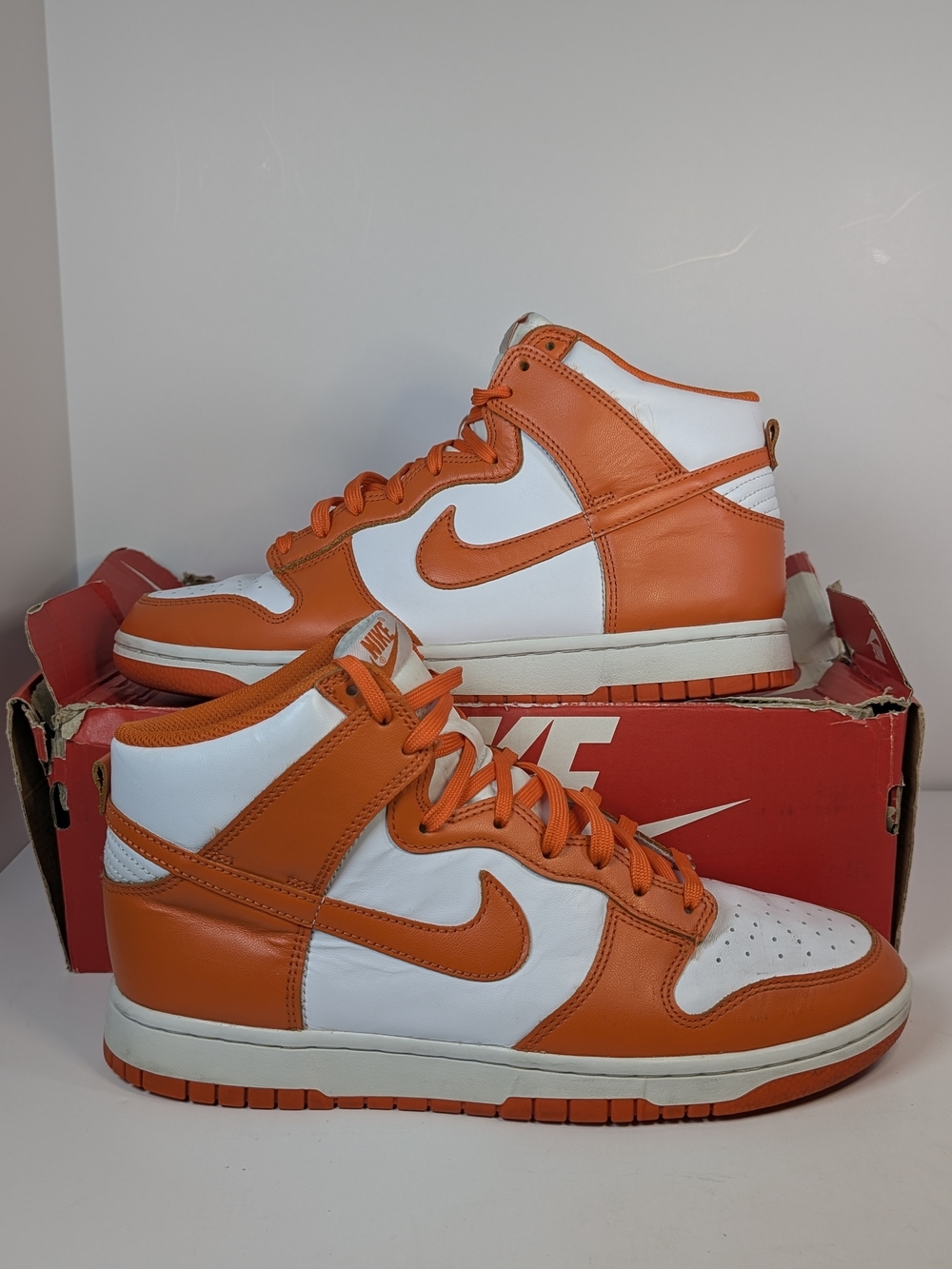 Nike Dunk High SP Syracuse 2021 White Orange Blaze Men's Size 9